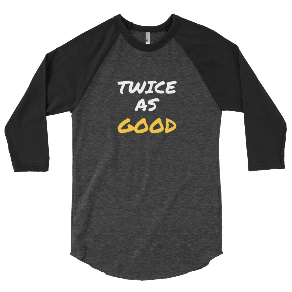OGM Twice As Good 3/4 Shirt 2.0 (Black/White/Gold)